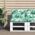 Perne de paleți, 2 buc, verde aprins, material textil GartenMobel Dekor