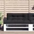 Perne pentru paleți, 2 buc., gri, material textil GartenMobel Dekor
