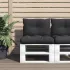 Perne de paleți, 2 buc, verde aprins, material textil GartenMobel Dekor