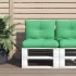 Perne de paleți, 2 buc, verde aprins, material textil GartenMobel Dekor