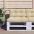 Perne pentru paleți, 2 buc., bej, material textil GartenMobel Dekor