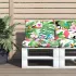 Perne de paleți, 2 buc, verde aprins, material textil GartenMobel Dekor