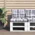 Perne de paleți, 2 buc, verde aprins, material textil GartenMobel Dekor