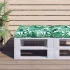 Perne pentru paleți, 3 buc, negru, model carouri, textil oxford GartenMobel Dekor