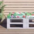 Pernă pentru paleți model frunze 58x58x10 cm, țesătură Oxford GartenMobel Dekor