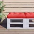 Pernă pentru paleți model frunze 58x58x10 cm, țesătură Oxford GartenMobel Dekor