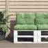 Perne de paleți, 2 buc, verde aprins, material textil GartenMobel Dekor