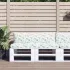 Perne pentru paleți, 3 buc, negru, model carouri, textil oxford GartenMobel Dekor