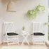 Perne de scaun, 4 buc., alb crem, 40x40x7 cm, textil oxford GartenMobel Dekor