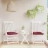 Perne de scaun, 4 buc., alb crem, 40x40x7 cm, textil oxford GartenMobel Dekor