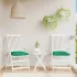 Perne de scaun, 4 buc., alb crem, 50x50x7 cm, textil oxford GartenMobel Dekor