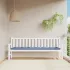 Pernă de bancă dungi albastre și albe 100x50x7 cm textil oxford GartenMobel Dekor