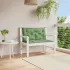 Perne bancă de grădină 2 buc. roz 100x50x7 cm textil GartenMobel Dekor