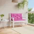 Perne bancă de grădină, 2 buc., roz, 150x50x7 cm, textil GartenMobel Dekor