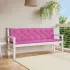 Perne bancă de grădină, 2 buc., roz, 150x50x7 cm, textil GartenMobel Dekor