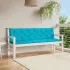 Perne bancă de grădină, 2 buc., turcoaz, 120x50x7 cm, textil GartenMobel Dekor