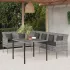 Set mobilier de grădină cu perne, 2 piese, negru, poliratan GartenMobel Dekor