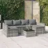 Set șezlonguri de grădină, 2 piese, cu perne, negru, poliratan  GartenMobel Dekor
