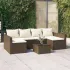 Set șezlonguri de grădină, 2 piese, cu perne, negru, poliratan  GartenMobel Dekor