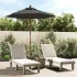 Umbrelă de soare de grădină stâlp din lemn antracit 196x231 cm GartenMobel Dekor