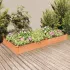 Strat grădină înălțat cu căptușeală maro 240x60x25 cm lemn brad GartenMobel Dekor