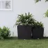 Jardinieră cu interior detașabil, maro, 21 / 32 L, PP ratan GartenMobel Dekor