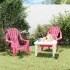 Scaune grădină de copii 2 buc. roz 37x34x44 cm PP aspect lemn GartenMobel Dekor