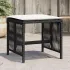 Scaune de grădină cu perne, 4 buc. negru 41x41x36 cm poliratan GartenMobel Dekor