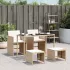 Set mobilier de grădină cu perne, 5 piese, negru, poliratan GartenMobel Dekor
