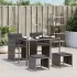 Set mobilier de grădină cu perne, 5 piese, negru, poliratan GartenMobel Dekor