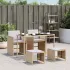 Set mobilier de grădină cu perne, 5 piese, negru, poliratan GartenMobel Dekor