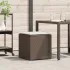 Cutie pentru perne Negru 50 x 50 x 50 cm poliratan GartenMobel Dekor