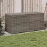 Ladă depozitare de grădină cu roți, gri, 190 L, poliratan GartenMobel Dekor