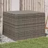 Ladă depozitare de grădină cu roți, gri, 190 L, poliratan GartenMobel Dekor
