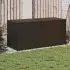 Ladă depozitare de grădină cu roți, maro, 283 L, poliratan GartenMobel Dekor