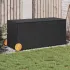 Ladă depozitare de grădină cu roți, maro, 283 L, poliratan GartenMobel Dekor