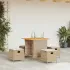 Set mobilier de grădină cu perne, 5 piese, gri, poliratan GartenMobel Dekor
