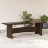 Masă grădină cu blat din sticlă, negru, 240x90x75 cm, poliratan GartenMobel Dekor