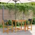 Set mobilier de balcon, 3 piese, lemn masiv de acacia GartenMobel Dekor