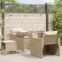 Set canapea de grădină cu perne, 4 piese, gri, poliratan GartenMobel Dekor