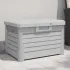 Cutie de perne de exterior gri 73x50,5x46,5 cm polipropilenă GartenMobel Dekor