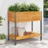 Jardinieră de grădină cu raft 80x45x80cm lemn masiv acacia/oțel GartenMobel Dekor