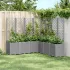 Jardinieră de grădină cu spalier, albastru gri, 160x160x140 cm, PP GartenMobel Dekor