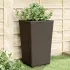 Jardiniere de grădină, 2 buc., albastru gri, 32,5x32,5x57 cm, PP GartenMobel Dekor