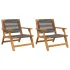 Mobilier de grădină 2 pcs Negru 67 x 76 x 73 cm GartenMobel Dekor