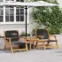 Mobilier de grădină 2 pcs Negru 67 x 76 x 73 cm GartenMobel Dekor