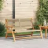 Mobilier de grădină Negru 122 x 78 x 73 cm Lemn Solid de Acacia GartenMobel Dekor