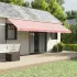 Pânză copertină de rezervă, dungi roșii și albe, 4x3,5 m GartenMobel Dekor