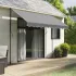 Pânză fald copertină de rezervă, dungi antracit și albe, 3 m GartenMobel Dekor