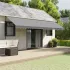 Pânză fald copertină de rezervă, dungi antracit și albe, 6 m GartenMobel Dekor